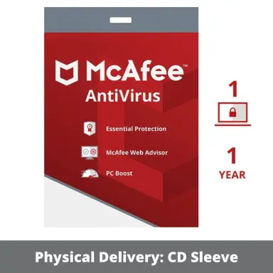 McAfee  Antivirus 1 PC 1 Years