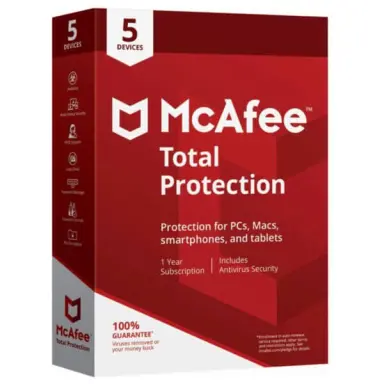 McAfee  Total Security 5 PC 1 Years