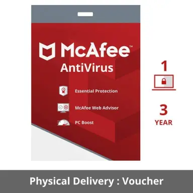 McAfee  Antivirus 1 PC 3 Years