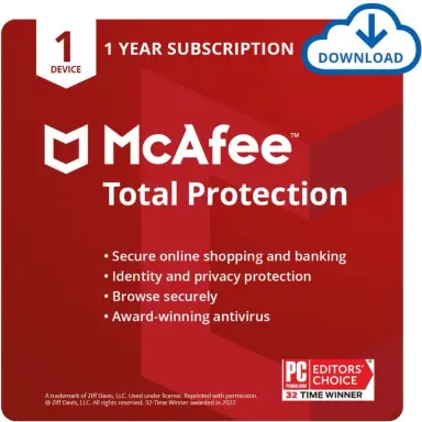 McAfee  Total Security 1 PC 1 Years