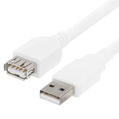 10 mtr USB Extension Cable, White